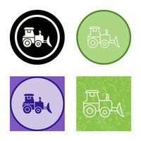 icono de vector de tractor industrial