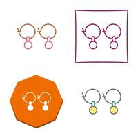 Earrings Vector Icon