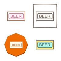 Beer Sign Vector Icon