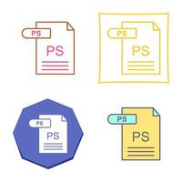 PS Vector Icon