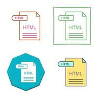 icono de vector html