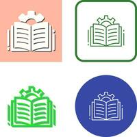 Open Book Vector Icon