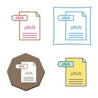 icono de vector de java