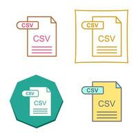 CSV Vector Icon