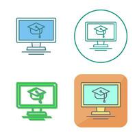 Online Course Vector Icon