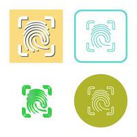 Finger Print Vector Icon