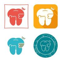 Toothache And Plaque Vector Icon