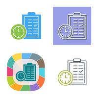 Time Planing Vector Icon