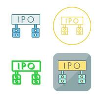 Ipo Vector Icon