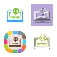 Digital Learning Vector Icon