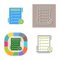 Fake List Vector Icon