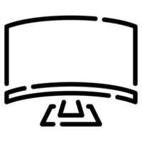 monitor icono ilustración, para web, aplicación, infografía, etc vector