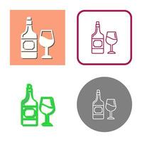 icono de vector de vino