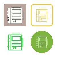 Spring Notebook Vector Icon