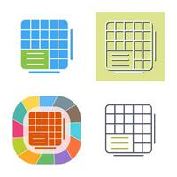 Table Data Vector Icon