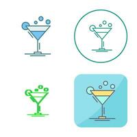 icono de vector de coctel