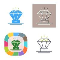 icono de vector de diamante