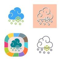 Snow Fall Vector Icon