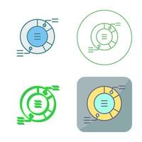 icono de vector de gráfico circular