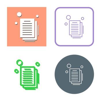 icono de vector de documento