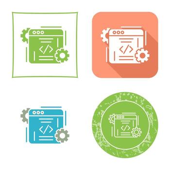 icono de vector de codificación