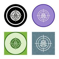 Bug Target Vector Icon
