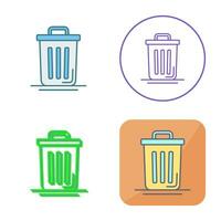 Trash Can Vector Icon