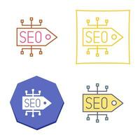 icono de vector de etiqueta seo