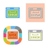 icono de vector de código de error