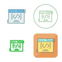 Web Coding Vector Icon