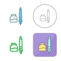 Ink and Pen Vector Icon