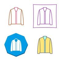 icono de vector de chaqueta