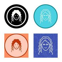 Hair Curly Vector Icon