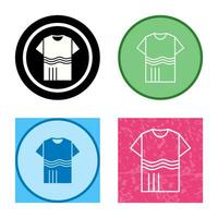 T Shirt with lines Vector Icon