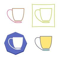 icono de vector de taza de café