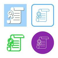 Legal Paper Vector Icon