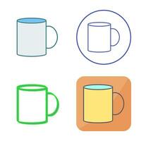 icono de vector de taza de café