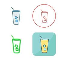 Iced Coffee Vector Icon