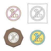 No Pets Vector Icon