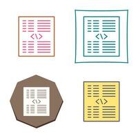 Piece of Code Vector Icon