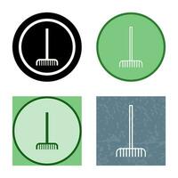 Fork picking Leaves Vector Icon