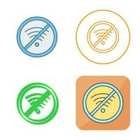 No Wifi Vector Icon