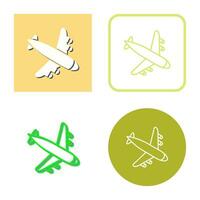 Landing Airplane Vector Icon