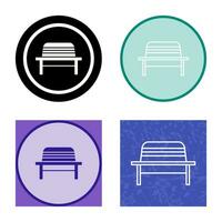 Garden Bench Vector Icon