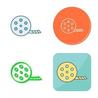 Unique Film Reel Vector Icon