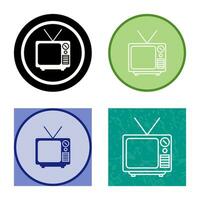 Television Broadcast Vector Icon