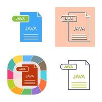 icono de vector de java