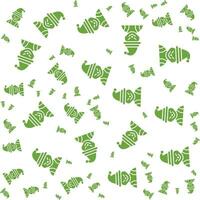 Irregular Abstract Geometric Grinch Pattern vector