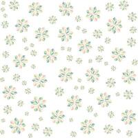 Irregular Abstract Geometric Flower Pattern vector