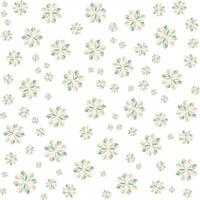 Irregular Abstract Geometric Flower Pattern vector